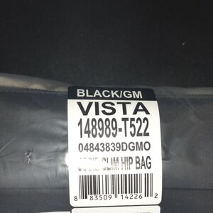 Tumi Black Crossbody Pouch with Silver Logo